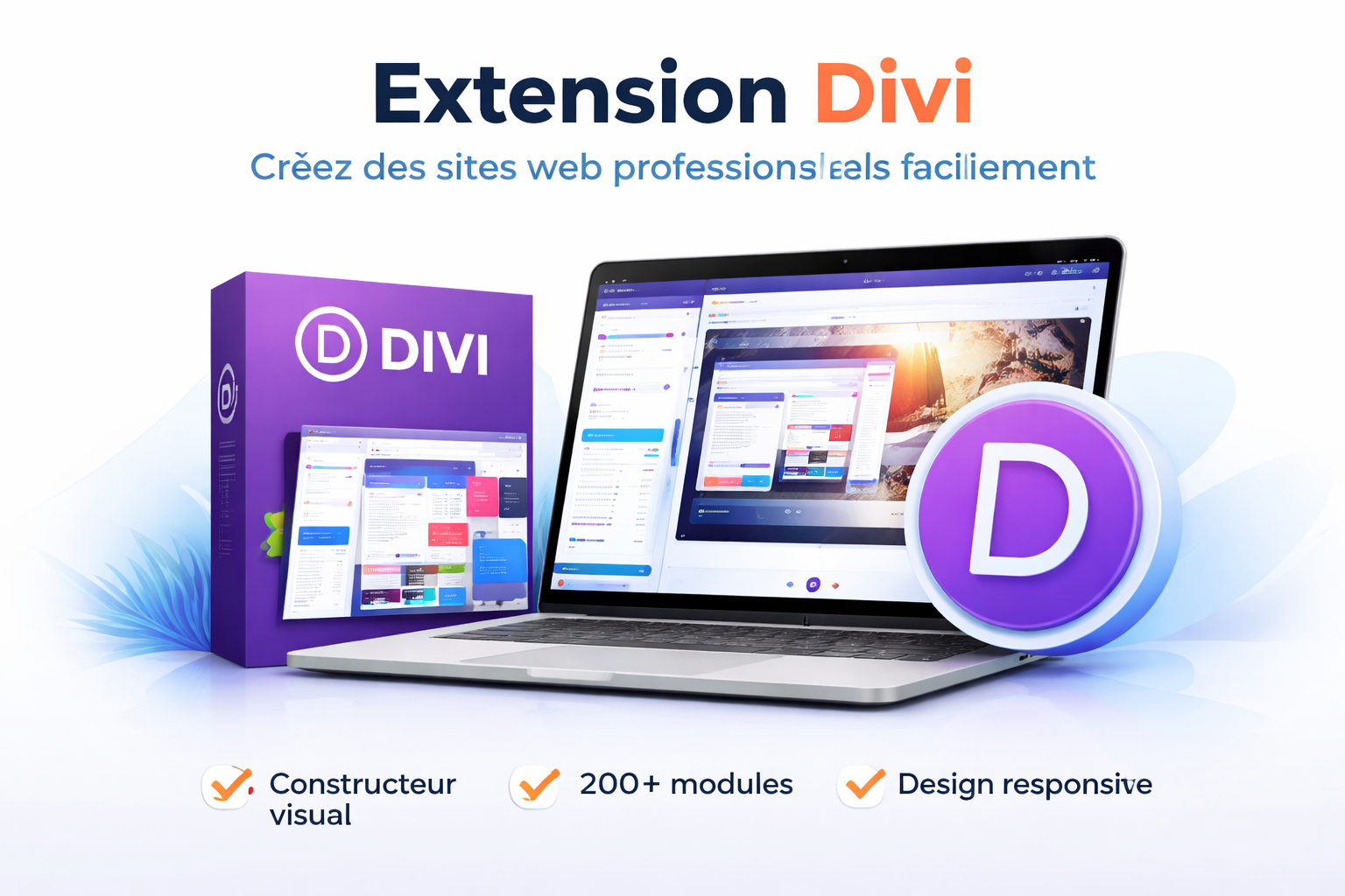Extension Divi usage unique illimité – Créez des sites web professionnels facilement